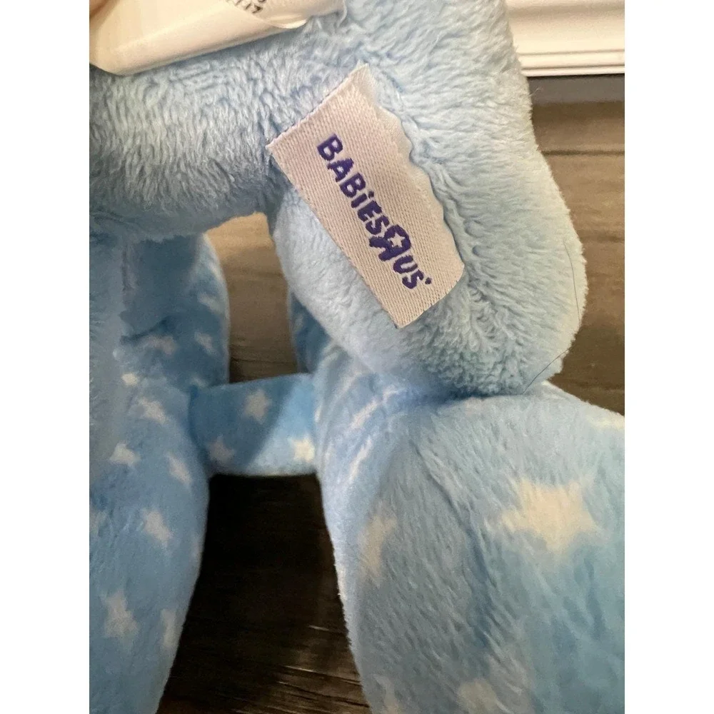 Vintage‎ Babies R Us Blue Elephant Plush Toy Starry Rocker Stuffed Animal